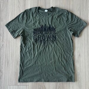 Bella Canvas Green Short Sleeve Tee Graphic Print